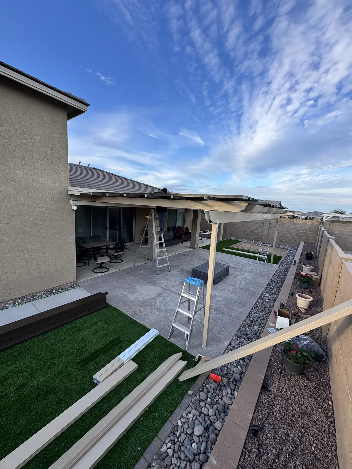 Pergola patio cover backyard