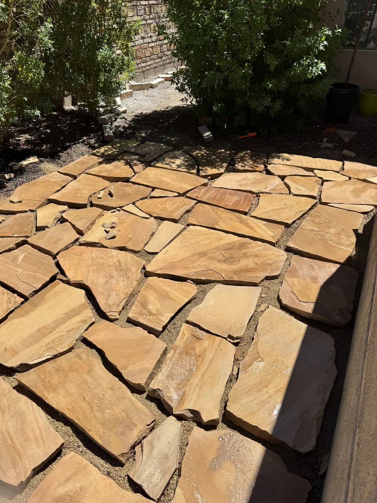 Flagstone patio