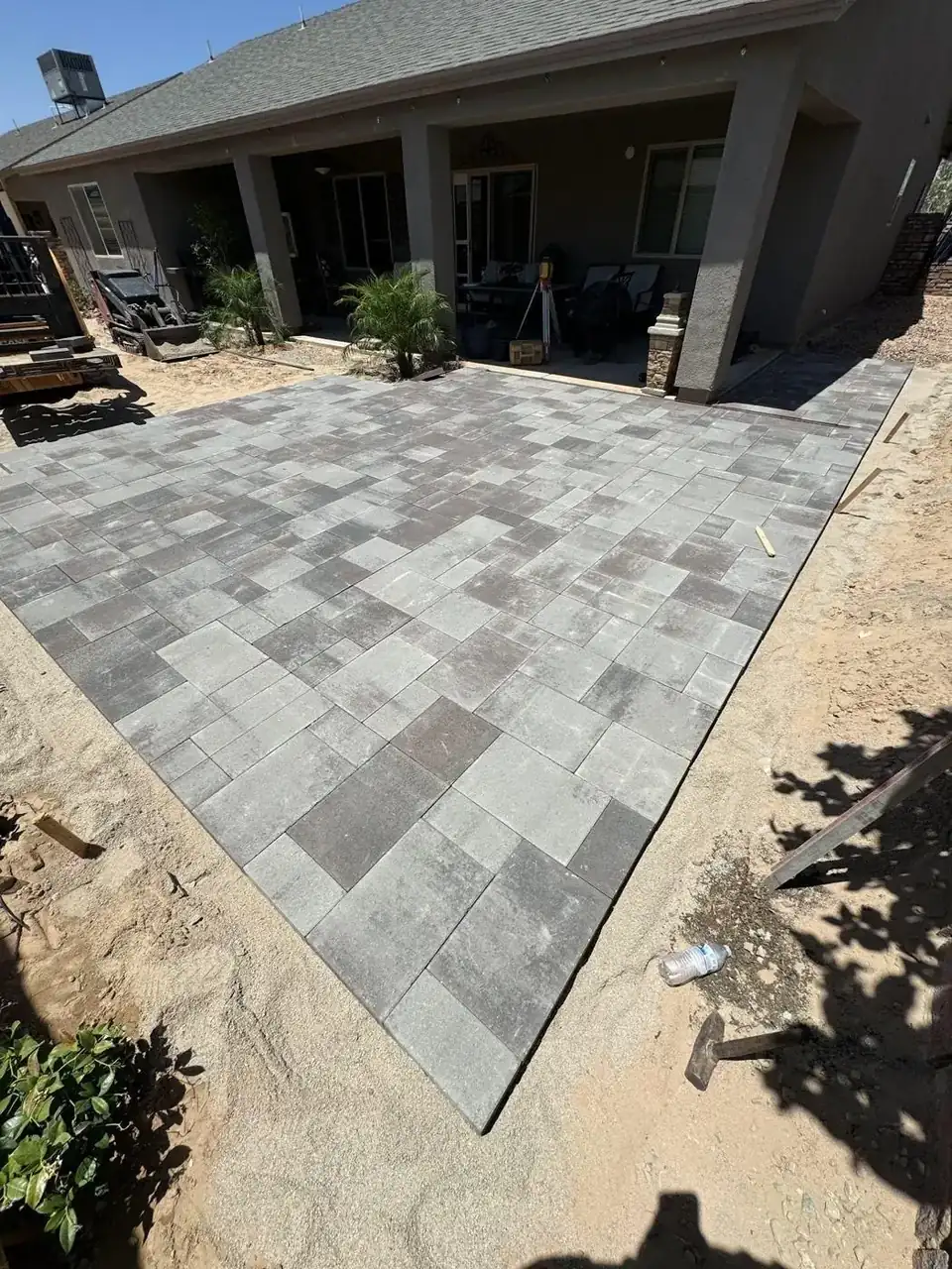 Paver Patio with Landscape Lighting — Chandler, AZ