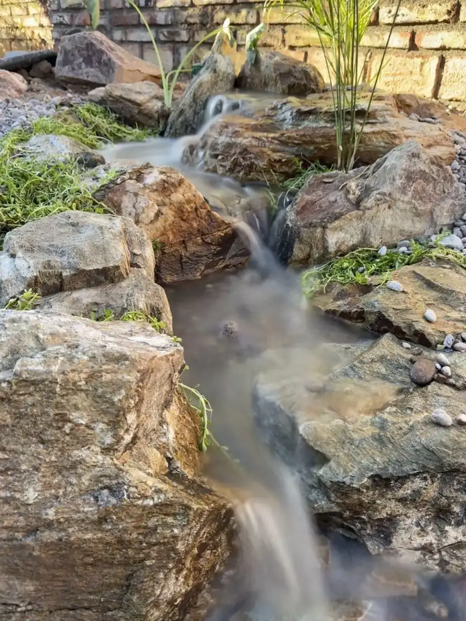 Pondless Waterfall in Natural Boulders — Gilbert, AZ